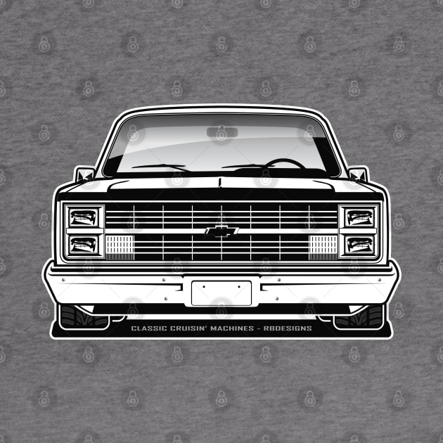 1983-84 Squarebody Chevrolet C10 Blazer Suburban BW by RBDesigns